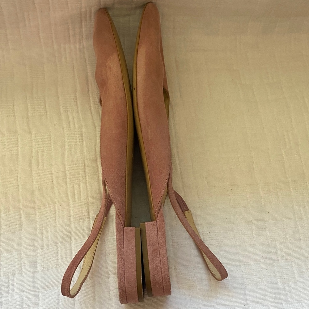 EVERLANE Made In Italy Pointed Slingback Flats in Dusty Rose - Picture 4 of 8